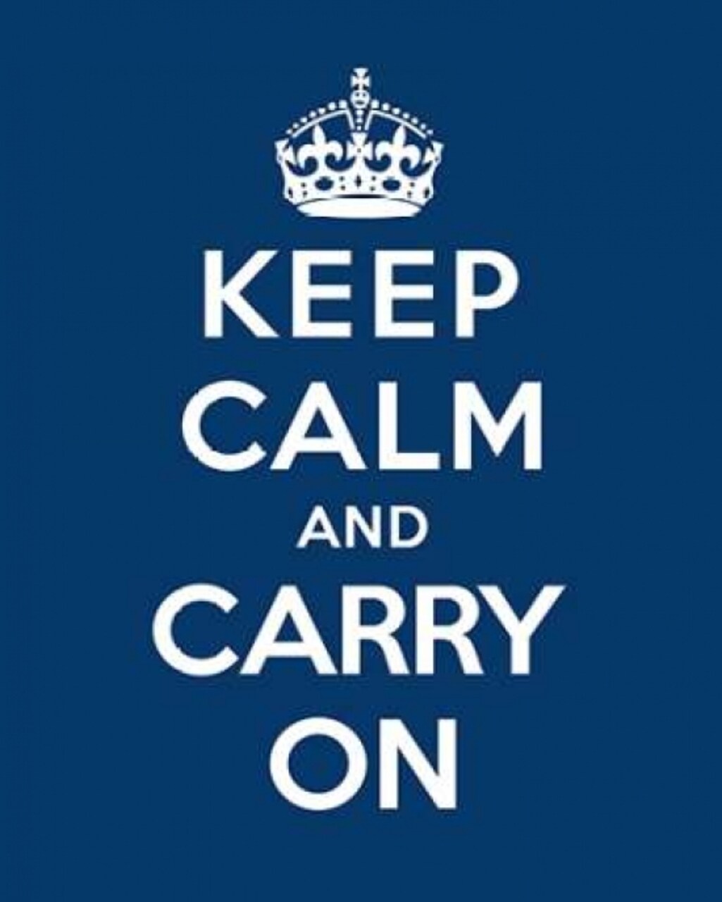 Keep Calm and Carry On - Blue Poster Print by The British Ministry of Information - Item # VARPDX371969